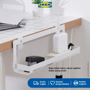 IKEA FORSASONG Baki _ Rak Gantung Pengatur Kabel Bawah Meja 38 cm