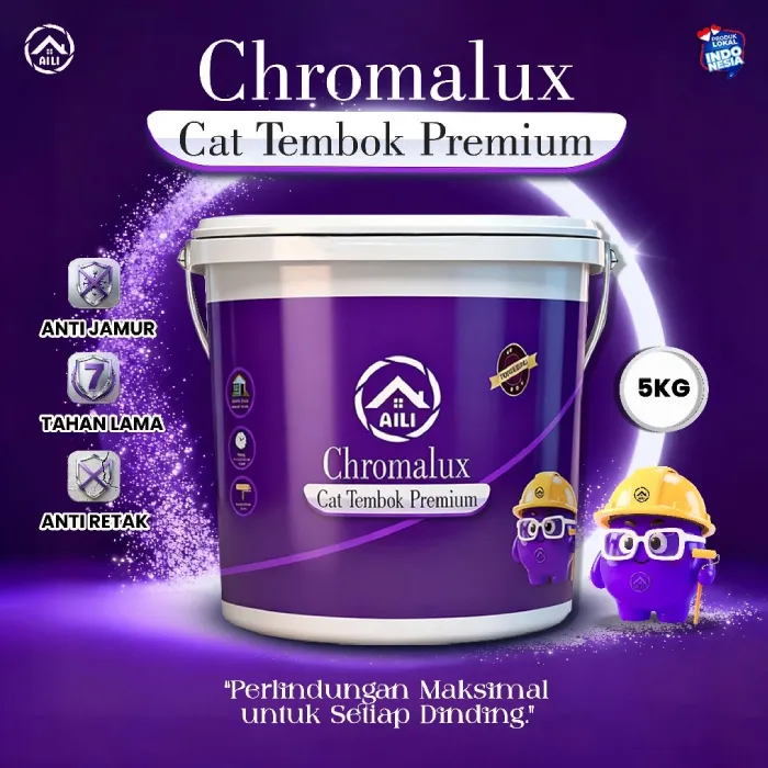 AILI Paint Cat Tembok 5KG - Interior Anti Luntur Anti Mengapur Kualitas Terbaik