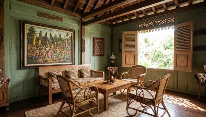 Ruang Tamu Tradisional Galeri Seni Jawa