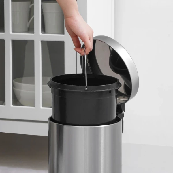 Informa Tempat Sampah 5 Liter Stainless Fingerprint Slow Close Trash Can Waste Bin Tong Sampah Keranjang Sampah Dustbin
