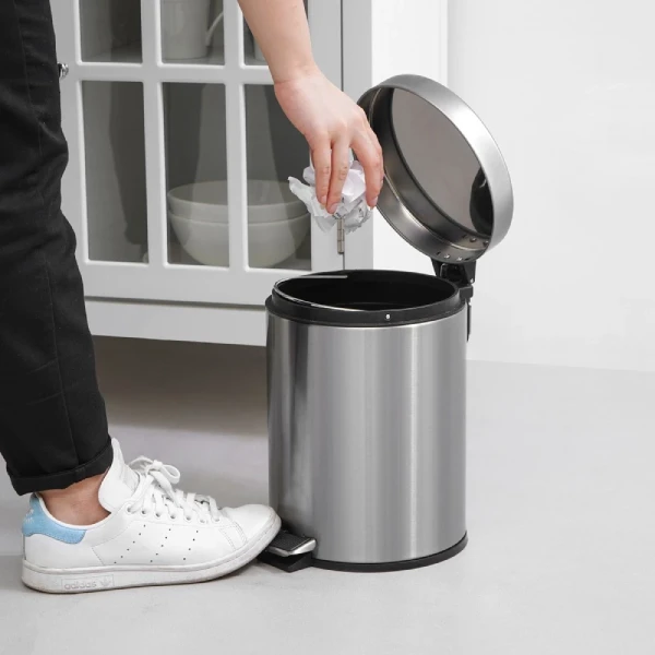Informa Tempat Sampah 5 Liter Stainless Fingerprint Slow Close Trash Can Waste Bin Tong Sampah Keranjang Sampah Dustbin